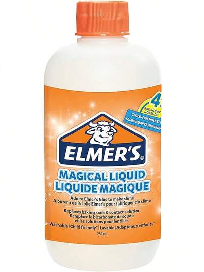 Elmer's Magical Liquid Slime Activator Solution| Makes Up To 4 Batches (259ml)| Washable & Kid Friendly