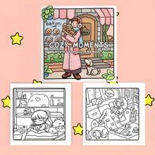 1 本 COZY MOMENTS 彩色书，22 页，软封面，缓解压力，身临其境，适合亲子娱乐、学校用品、返校 - 單件 - 查看 6