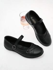 Flat Bottom Shoes For Teenage Girl Student Teacher Casual Loafers, Suitable For All Seasons