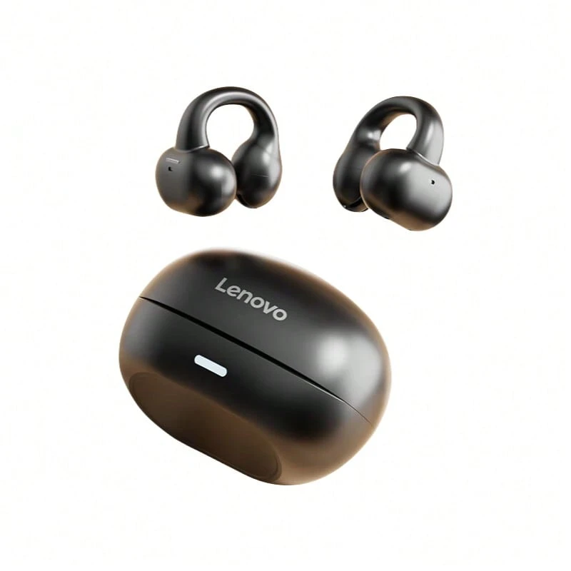 Lenovo Bluetooth Headset TC3308 Sports Bone Conduction Headset Open Ear Clip Bluetooth Headset HD Call Noise Reduction Waterproof And Sweatproof Dark Gray - Dark Grey - View 1