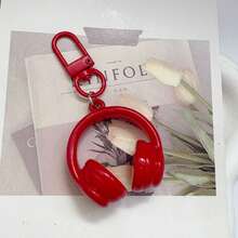 1pc Minimalist Cool Stereo Headphone Keychain, Creative Casual Style Backpack Pendant, Gift For Friends - Multicolor - View 15