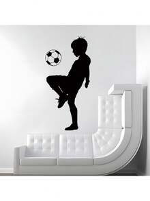 Large Pack Children's Wall Stickers - Football Theme For Baby Boy's Sports Room Decor, Removable & Repositionable Vinyl Game Room Decals - Multicolor - View 5