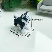 Figura decorativa de perro Spaniel lindo y adorable impresa en 3D, escultura de escritorio de plástico, regalo festivo