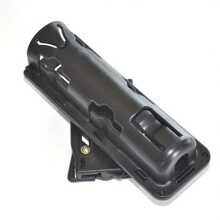 Funda con clip para bastón de 360 grados, rotación universal, funda expansible para bastón de servicio, funda de rápido acceso para cinturón, color negro