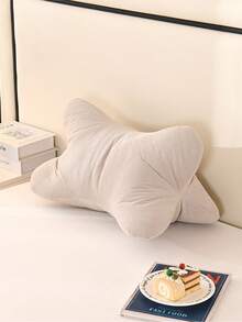 1 件符合人体工程学的腰部支撑枕，柔软的三角形骨头设计，厚沙发垫，适用于办公椅和家居装饰，舒适的背部支撑，可拆卸可洗枕套，多用途枕头 | 休闲风格 | 涤纶，腰部支撑枕 - 杏色 - 查看 2