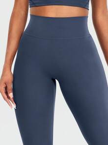 VOYJOY Hidden Butt Scrunch Womens Workout Leggings Butt Lifting 28\" Tummy Control Yoga Pants High Waist Edwine Legging - Navy - View 6