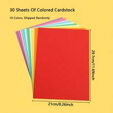 50 ورقة A4 ورق ملون مزدوج الوجه - متعدد الاستخدامات 10 ألوان زاهية لنسخ الورق لصنع الحرف اليدوية والأوريغامي ومشاريع الفن وديكورات الحفلات والمدارس، وورق الطباعة الملون والكرتون ولوازم المدرسة ، عودة إلى المدرسة