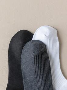 15 Pairs Kids & Youth Solid Color Striped Ankle Socks - Multicolor - View 6