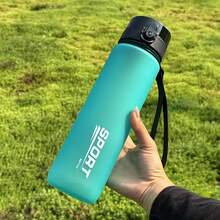 1pc 33OZ/1000ml Outdoor Large Capacity Sports Water Bottle With Time Markings, Large Capacity Water Bottle With Handle Strap And Drinking Spout, Suitable For Outdoor Sports, Fitness, Cycling, Camping, School, Holiday Gifts, Birthday Gifts - Multicolor - View 5