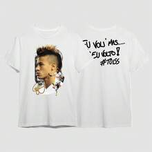 Basic T-Shirt Brazilian Football Casual Shirt Blouse Unisex Men Women 100% Cotton Top Premium Streetwear New Release Immediate Shipping Various Colors!! Plus Size - trắng - Xem 1