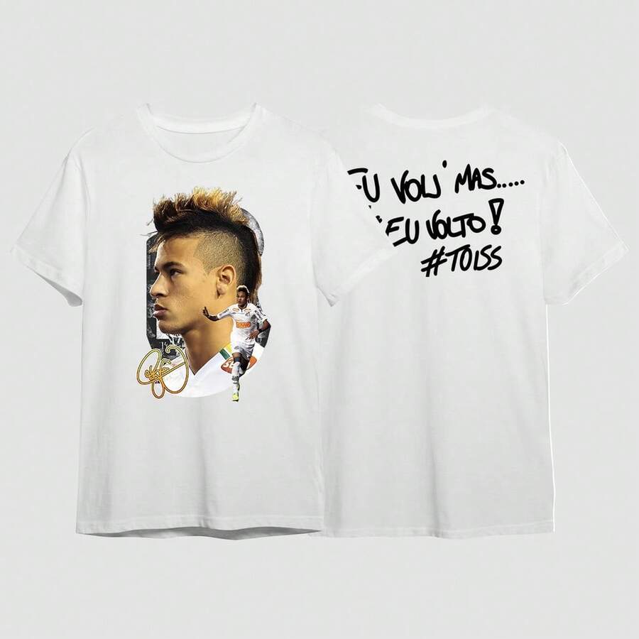 Basic T-Shirt Brazilian Football Casual Shirt Blouse Unisex Men Women 100% Cotton Top Premium Streetwear New Release Immediate Shipping Various Colors!! Plus Size - trắng - Xem 1