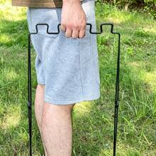 折叠式垃圾架，适用于露营和户外活动，便携式折叠式垃圾架，烧烤露营垃圾架 - 彩色 - 查看 5