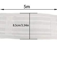 1 băng keo xếp ly rèm cửa đa năng 5m/10m, thích hợp cho thanh treo, móc có thể điều chỉnh, móc bốn chấu, móc chữ S, móc đơn, vòng kẹp, thích hợp cho may vá tại nhà, băng keo xếp ly, tự làm, túi treo thanh treo, băng keo treo rèm cửa - trắng - Xem 12