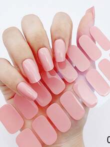6 Full Coverage Nail Wrap Solid Color Instant Self Adhesive Nail Art Nail Stickers With Long-Lasting Bright Nail Supplies For Pressed On Nails For Effortless Nail Art For Women & Girls Family Salon