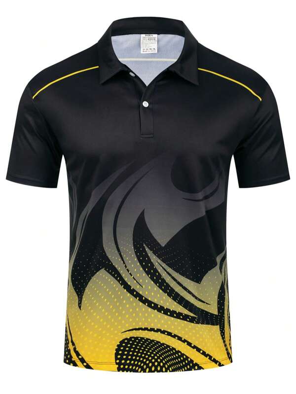 Camiseta holgada para deportes de ocio, camisa polo de verano para hombre de moda callejera exterior, camiseta transpirable y de secado rápido para hombre