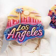 1pc Polyresin Fridge Magnet Souvenir, Landmarks Of Los Angeles, Seattle, Colorado Grand Canyon, Statue Of Liberty New York, Route 66, Brooklyn Cowboy, Home Decor, Kitchen, Bedroom Wall Decoration, Gifts From USA Travel - Multicolor - View 20