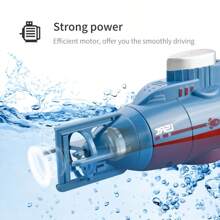 Submarino eléctrico mini a control remoto 2.4G, juguete para jugar en el agua, submarino nuclear de acuario, color accesorio aleatorio, para niños
