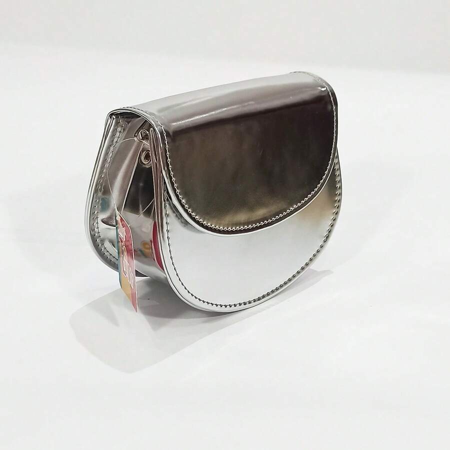 Metallic Crossbody Bag - 銀色 - 查看 1