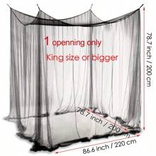 1pc Bed Canopy Mosquito Net, Heavy Duty Mosquito Netting For Indoor & Outdoor, Square Netting Curtain For Bunk Bed, Camping, Bedding, Patio, Easy Installation
