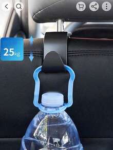 汽车挂钩坚固稳定小挂钩隐藏式多功能储物后排座椅挂钩 - 黑色 - 查看 14