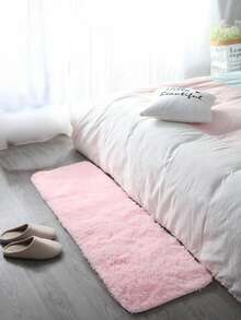 Solid Plush Floor Mat,Nordic Carpet, Living Room Sofa Coffee Table Blanket, Bedroom Bedside Soft Full Room Plush Floor Mat - Pink - View 5