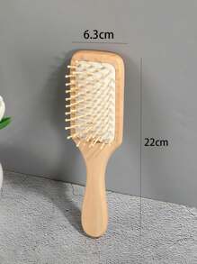 Home Shun Hair Beauty Wooden Airbag Comb, Massage Comb, Handheld Labor Saving Round Head Bamboo Teeth Not Hurt Hair Ladies Long Hair Home Rubber Air Cushion Comb Gift, Wear Resistant, Massage Large Comb, Long Hair Massage Comb, Anti-Static Airbag Wooden Comb.