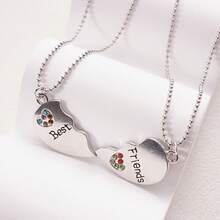 2/3/4 Chiếc/Bộ Dây Chuyền Bạn Thân Dây Chuyền BFF Nữ Tình Yêu Tình Bạn Mặt Dây Chuyền Choker Thời Trang Nam Và Nữ Trang Sức Quà Tặng Hình Khoai Tây Chiên Burger Thiết Kế Sáng Tạo Dây Chuyền Mãi Mãi Choker Tình Bạn BFF Trang Sức Cao Cấp - Một cỡ - Xem 10