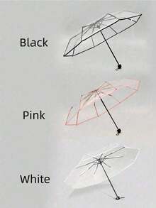 1 件晴雨伞、旅行伞、户外防晒伞、夏季遮阳伞、防风防晒伞、小巧迷你伞 - 防水便携轻便防紫外线防风易于携带休闲折叠设计带便携包