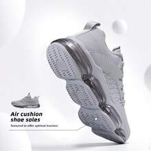 Womens Walking Running Shoes Air Cushion Breathable Fashion Tennis Sneakers Mesh Workout Casual Athletic Sports GymChristmas - 白色 - 查看 7