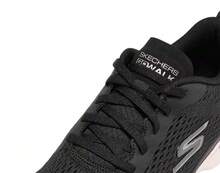 Skechers Women's Lightweight Comfortable Breathable Shock-Absorbing Supportive Walking Shoes - Black and White - View 8