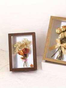 1 个镂空装饰相框，3 厘米/1.18 英寸深，水平/垂直展示，非常适合 DIY 工艺品、干花、照片、生日、婚礼、周年纪念、毕业典礼、情人节、母亲节礼物 - 仅相框、桌面相框 | 经典相框