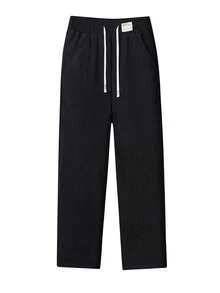 Women'S Thermal Lined Thick Warm Straight Leg Sweatpants, Casual Winter Sports Pants, Suitable For Cold Weather Tights