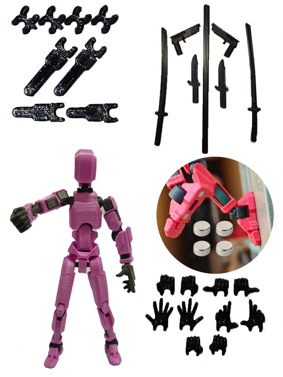 Dummy 13 Articulated Doll Assembly Kit - 粉色 - 查看 1