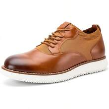 Men's Oxford Shoes Dress Shoes Men's Lightweight Lace-Up Fashion Shoes-20256688 - 棕色-08 - 查看 1