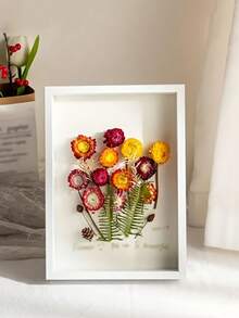 1 个镂空装饰相框，3 厘米/1.18 英寸深，水平/垂直展示，非常适合 DIY 工艺品、干花、照片、生日、婚礼、周年纪念、毕业典礼、情人节、母亲节礼物 - 仅相框、桌面相框 | 经典相框