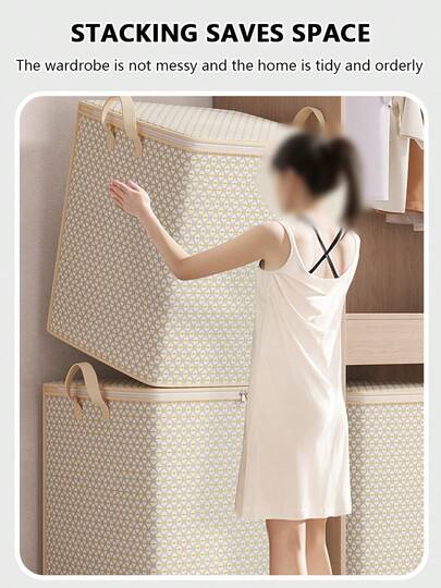 Caja de almacenamiento plegable de gran capacidad (30/110/150/220L) - Contenedores de almacenamiento con cremallera de varios tamaños, adecuados para ropa, ropa de cama y sábanas, tela resistente, ideal para el armario y el almacenamiento debajo de la cama