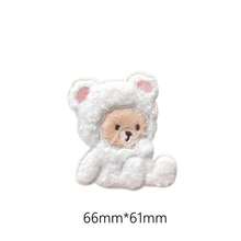 1pc Plush Bear Embroidered Patch, DIY Decorative Fashion Adhesive Sticker - As Photo - View 16