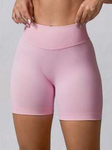 Gym Shorts Woman High Support Fitness Sports Biker Short Workout Scrunch Butt Yoga Seamless Leggings Running Skipping