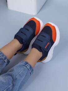 1双幼儿/小童宽版简约休闲运动鞋 - 藍色 - 查看 5