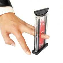 1pc Black PVC Finger Chopper Illusion Toy - Professional Magician's Locking Finger Chopping Skill Device For Close-Up Magic And Trick Illusions - Durable And Easy To Use - Multicolor - View 6