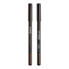 Professional Slim Lip Pencil Creamy Soft Lip Liner Smooth LongLasting Rich Lip Color Natural Lip Makeup WaterResistant Lip Crayon Black