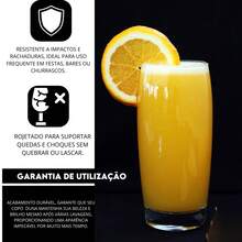 Set Of 4 Duna Long Glass Cups 420ml Ideal For Smoothies - trong suốt - Xem 4