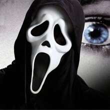 1 Stück Halloween Maske, schwarzes Kopftuch Totenkopf, Horror Make-up Maske, Latex Maske für Rollenspiele, Halloween Kostüm, Halloween Zubehör Bühnenperformance Requisiten, Maske, Rollenspiel Maske