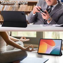 Funda para Tablet PC compatible con Infinix Xpad 11" 2024 y Megapad 11" con carcasa inferior de TPU suave - Negro - Ver 11