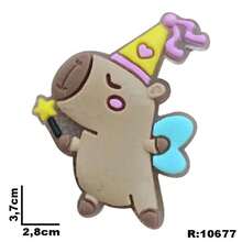 Rubberized Appliques For Capybara Bows And Headbands - Brown1 - View 2