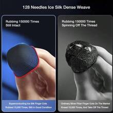 New Breathable Non-Slip Touch Screen Gaming Finger Sleeves, Featuring Interesting Graphic Design And Soft Texture For Enhanced Gaming Experience