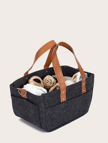 1pc Baby Nursery Storage Basket - Diaper Caddy Organizer, Stroller Hanging Bag, Nursery Essentials Organizer, Suitable For Diaper Station, Newborn Necessities, Baby Shower Gifts And Registry For Boys Or Girls - Multicolor - View 8