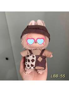 [Outfit Only] 17cm Plush For Labubu Doll Removable Outfit Set, Suitable For 1st And 2nd Generation Labobo, Sitting Party (Outfit Only, No Shoes) - Multicolor - View 5