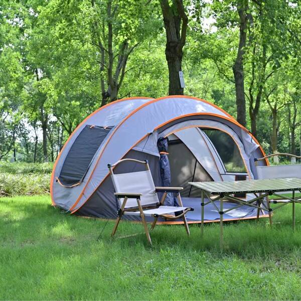 1pc Waterproof 5-8 Person Auto Pop Up Camping Tent, Suitable For Beach, Park, Outdoor Camping