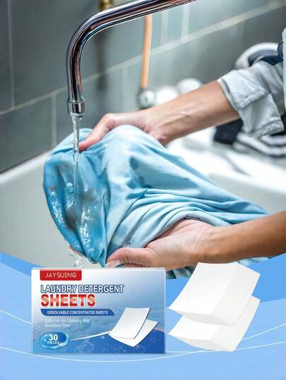 JAYSUING JAYSUING; 30 tabletas por caja; Tabletas de detergente para la ropa; Tabletas de lavandería; Tabletas con fragancia;